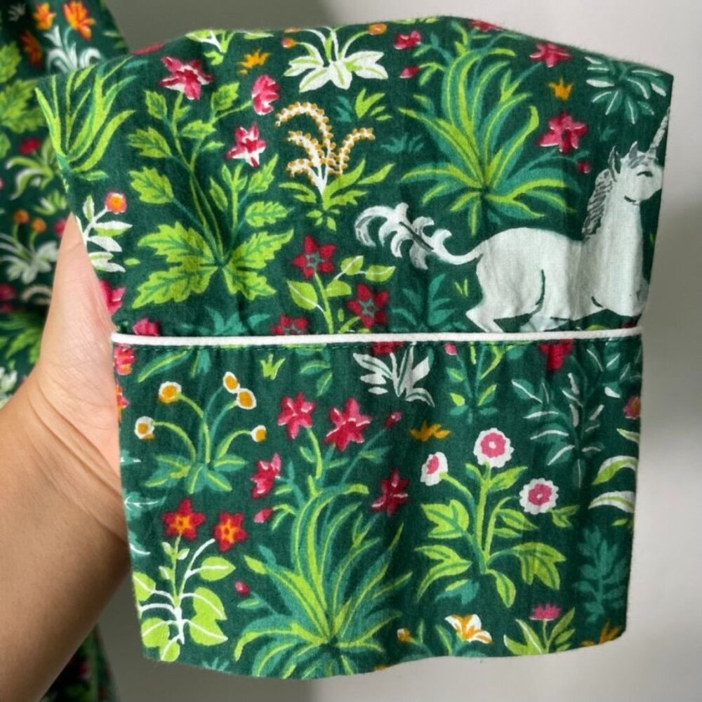 Printfresh Green Floral Pajama Top - Picture 3 of 9